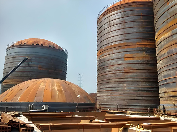 曲水焦粉钢板仓